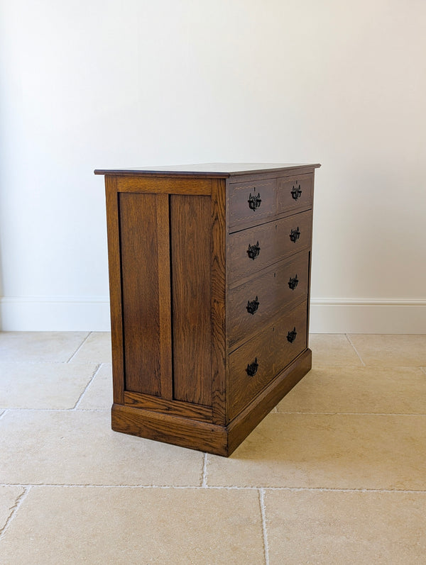 Antique Edwardian Oak Chest of Drawers c.1910