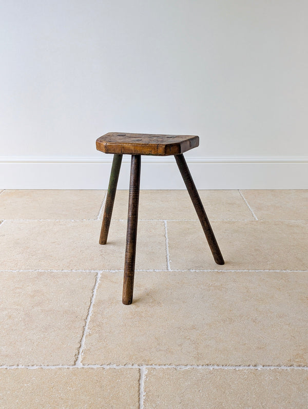 Antique Victorian Elm & Ash Cutler’s Stool c.1850