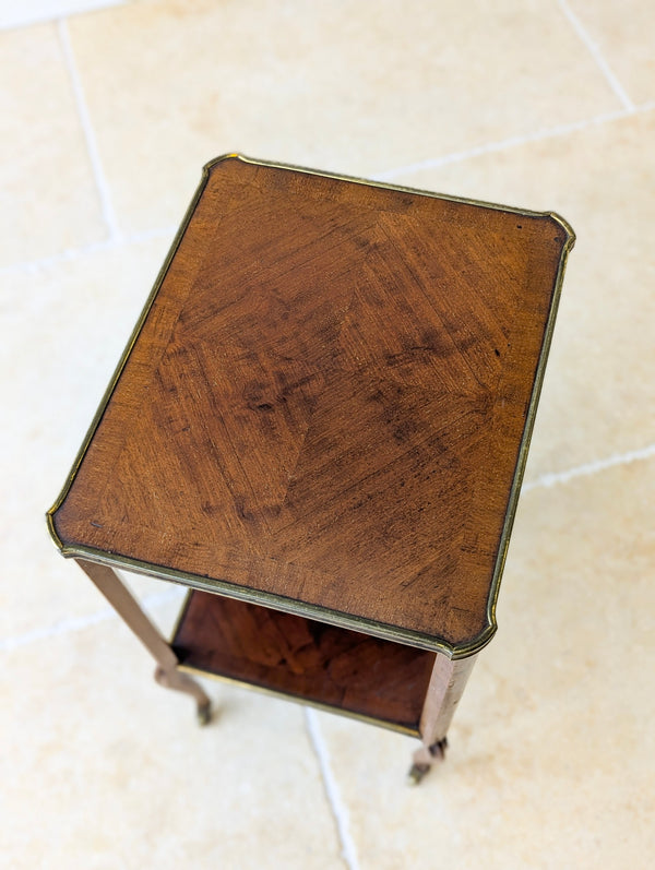 Antique Victorian Mahogany Two-Tier Occasional Table by W. Turner Lord & Co c.1880
