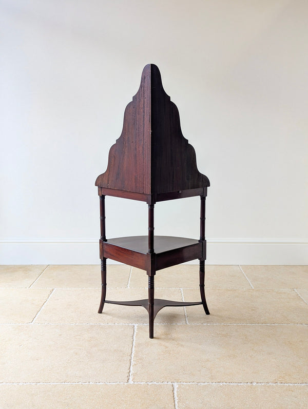 Antique Regency Mahogany Tiered Corner Stand c.1820