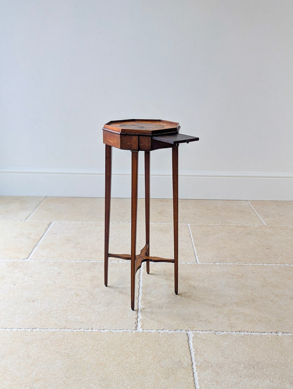 Antique Georgian Mahogany Octagonal Sheraton Urn Stand c.1780