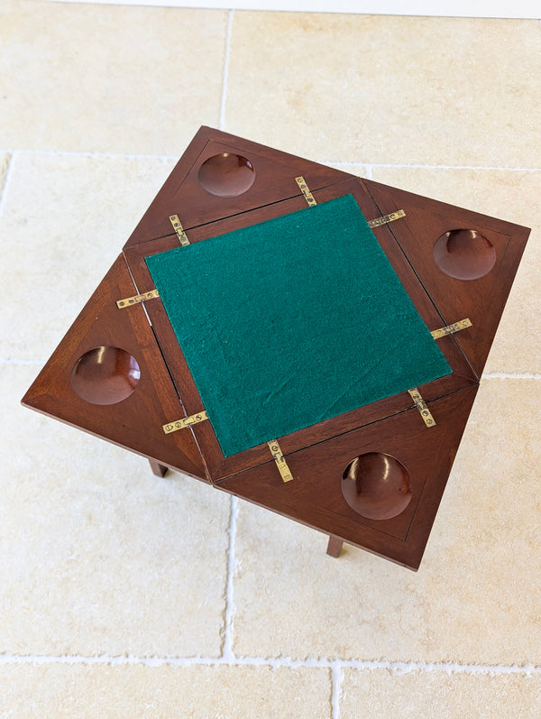 Antique Edwardian Mahogany Diminutive Envelope Card Table c.1910