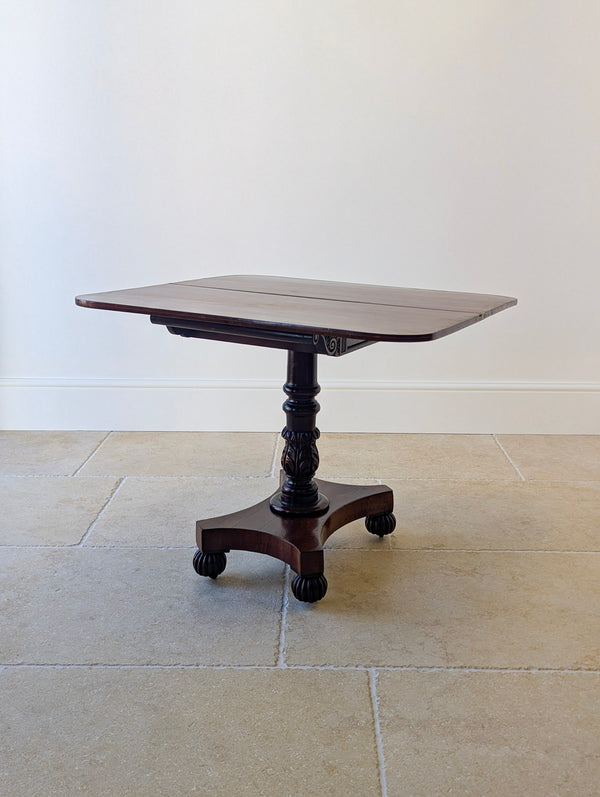 Antique William IV Mahogany Fold-Over Tea Table c.1830