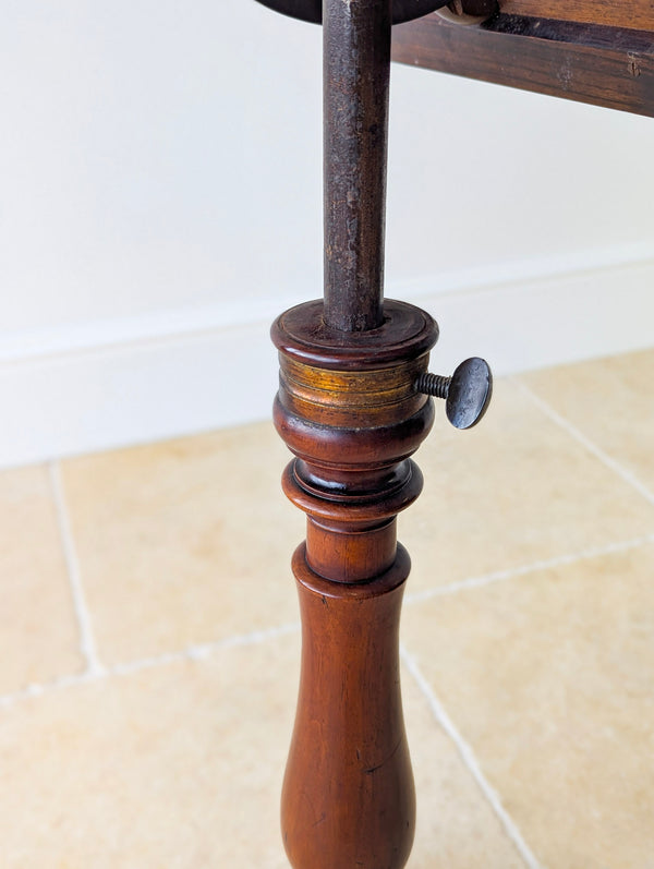 Antique William IV Rosewood Reading Stand & Occasional Table c.1830
