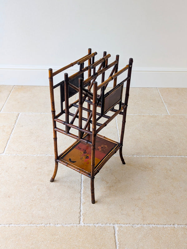 Antique Victorian Aesthetic Movement Bamboo Canterbury c.1890