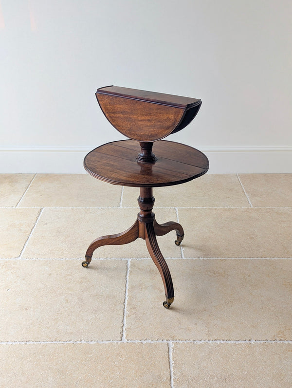 Antique Regency Mahogany Drop-Leaf Dumb Waiter c.1820