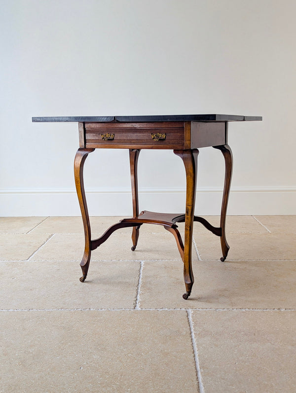 Antique Edwardian Mahogany Envelope Card Table c.1905