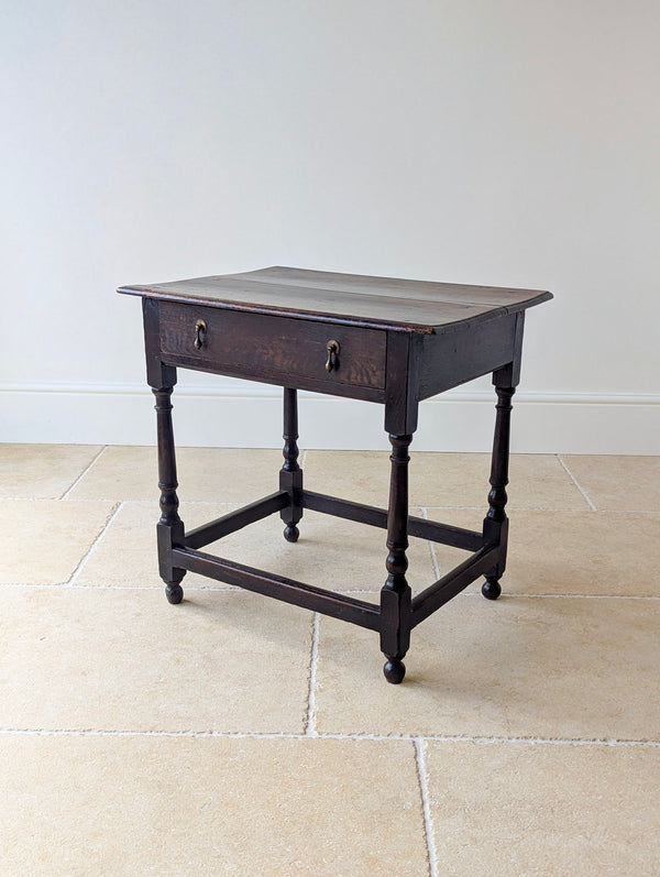 Antique William & Mary Oak Side Table c.1690
