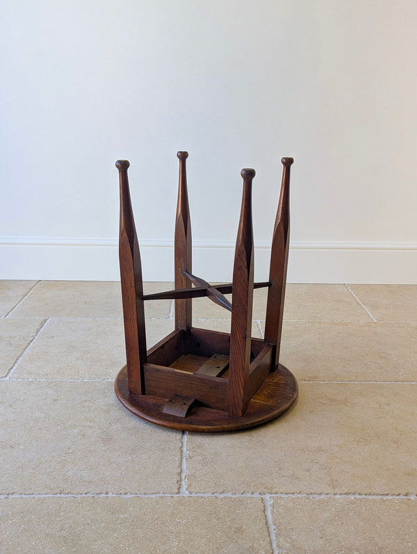 Antique Edwardian Arts & Crafts Oak Occasional Table c.1910