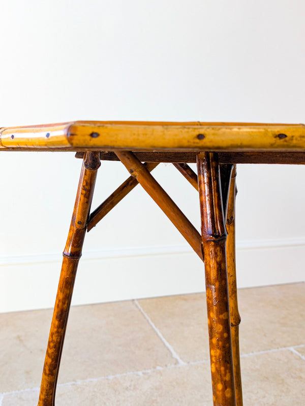 Antique Victorian Bamboo Occasional Table c.1890