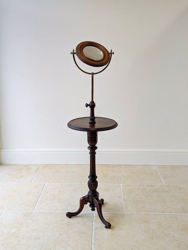 Antique Victorian Mahogany Gentleman’s Shaving Stand c.1890