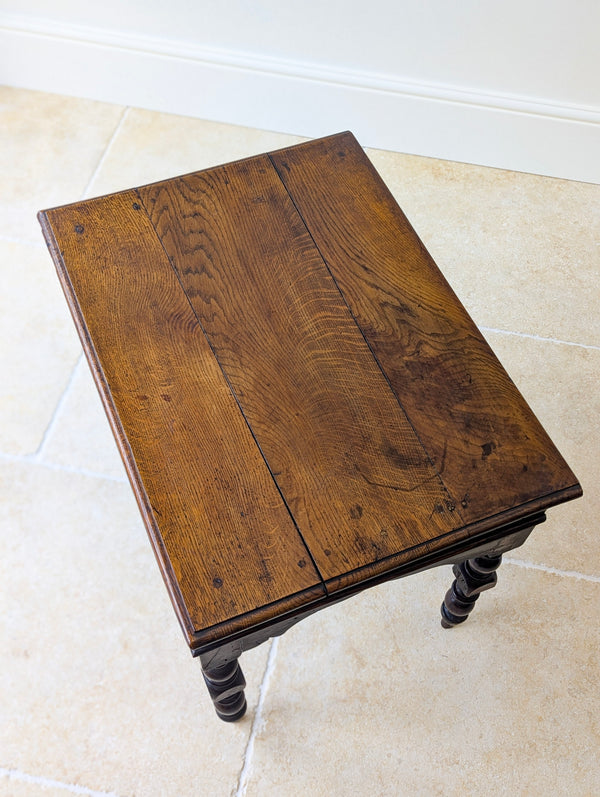Antique Early 18th Century Oak Side Table c.1710