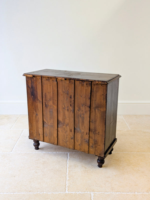 Antique Victorian Welsh Painted Pine Chest of Drawers c.1860