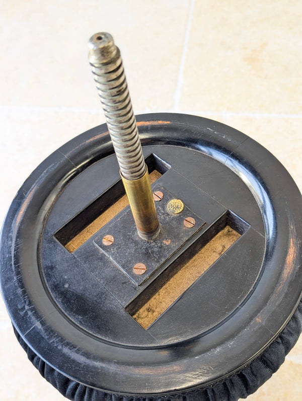 Antique Victorian Ebonised Aesthetic Movement Adjustable Piano Stool c.1880