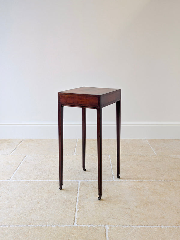 Antique Scottish Regency Satin Birch Table with Lateral Slide c.1810