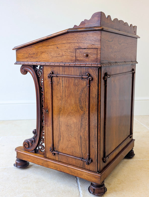 Antique William IV Rosewood Davenport Desk by W&C Wilkinson c.1835