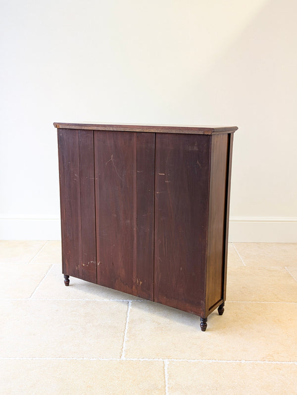 Antique Late Victorian Mahogany Open Bookcase c.1890