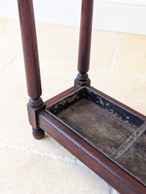 Antique Victorian Mahogany Country House Stick Stand c.1890