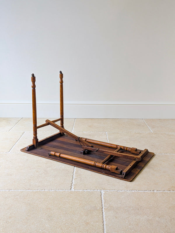 Antique Edwardian Oak Folding Table c.1905