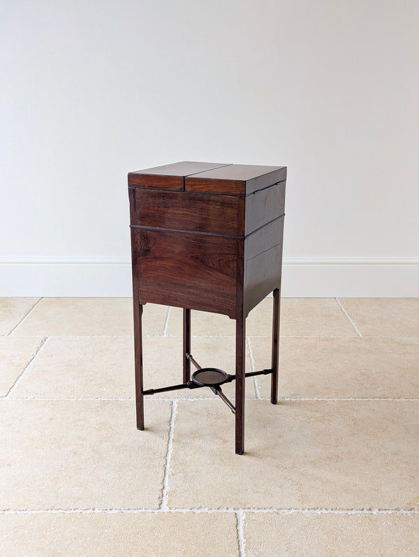 Antique Georgian Mahogany Gentleman’s Bedside Washstand c.1800