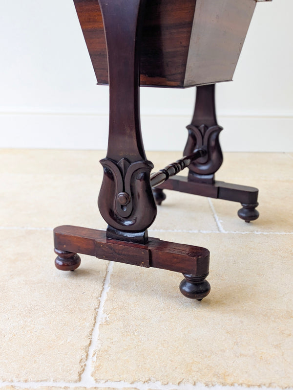 Antique Victorian Mahogany Sewing Table c.1880