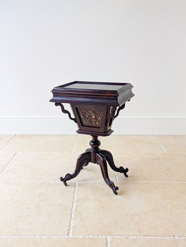 Antique Victorian Rosewood Sewing / Reading Table c.1850