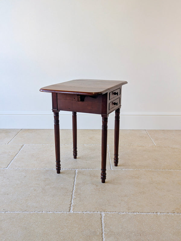 Antique Early Victorian Mahogany Pembroke Work Table c.1850