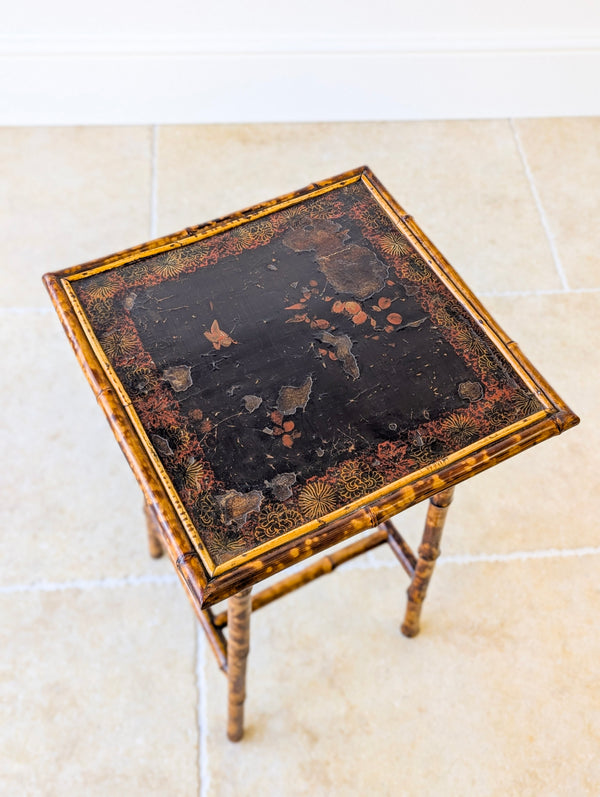 Antique Victorian Bamboo Occasional Table c.1890