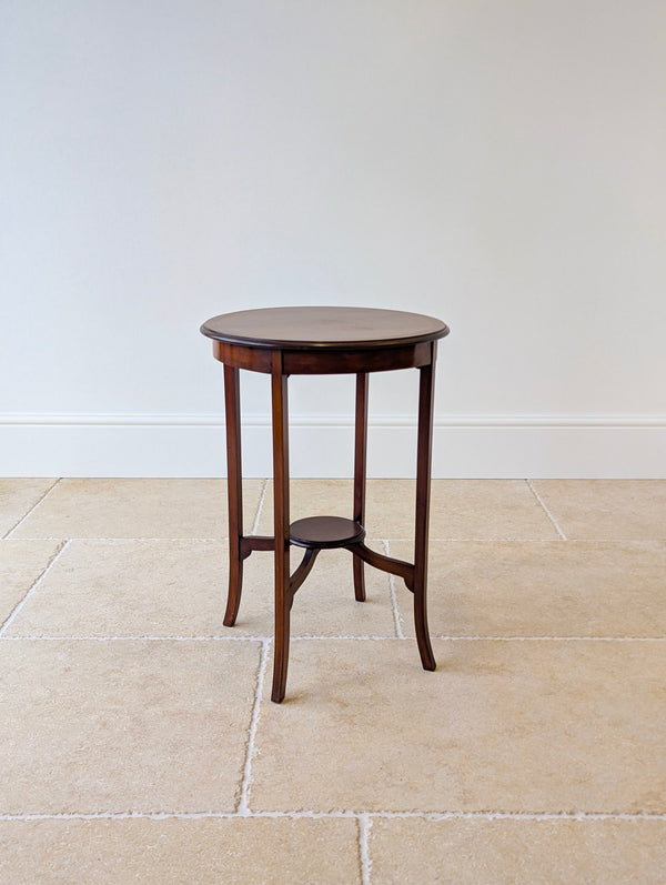 Antique Edwardian Mahogany Circular Occasional Table c.1905