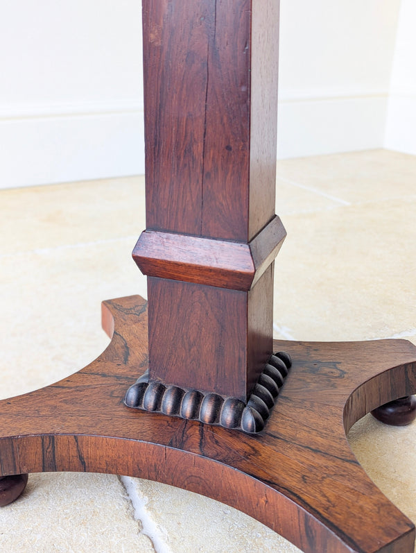 Antique Regency Rosewood Pedestal Occasional Table c.1820