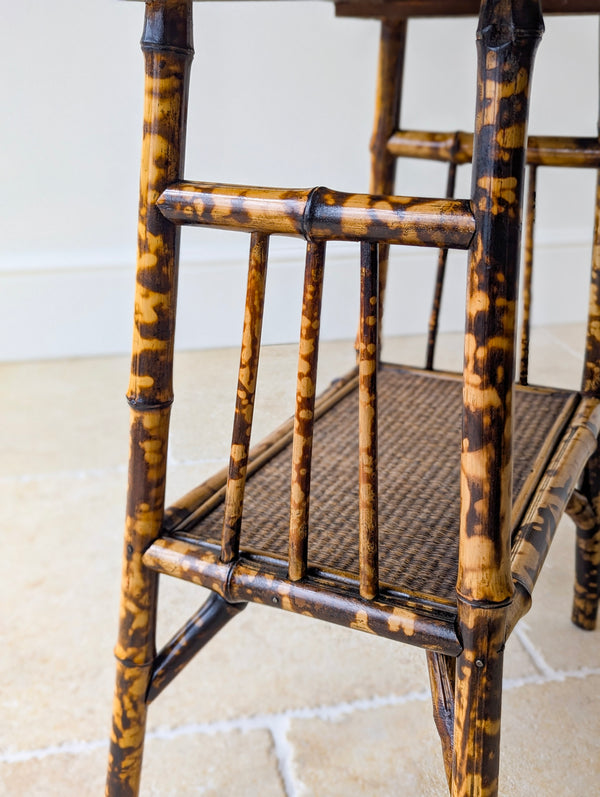 Antique Victorian Bamboo Occasional Table c.1890