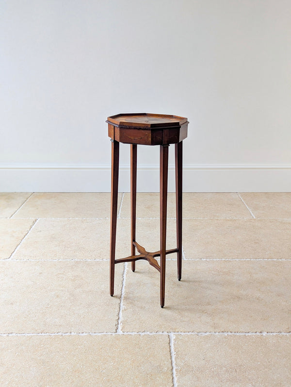 Antique Georgian Mahogany Octagonal Sheraton Urn Stand c.1780