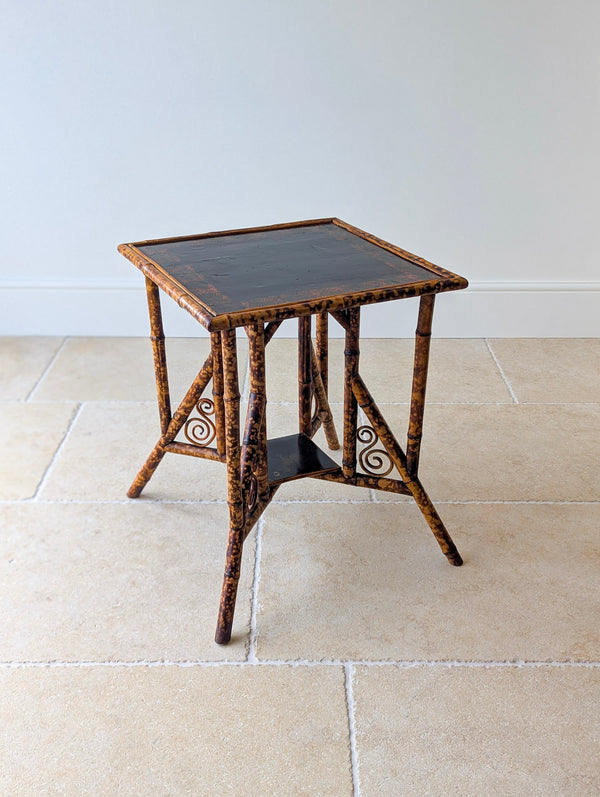 Antique Victorian Bamboo Occasional Table c.1890