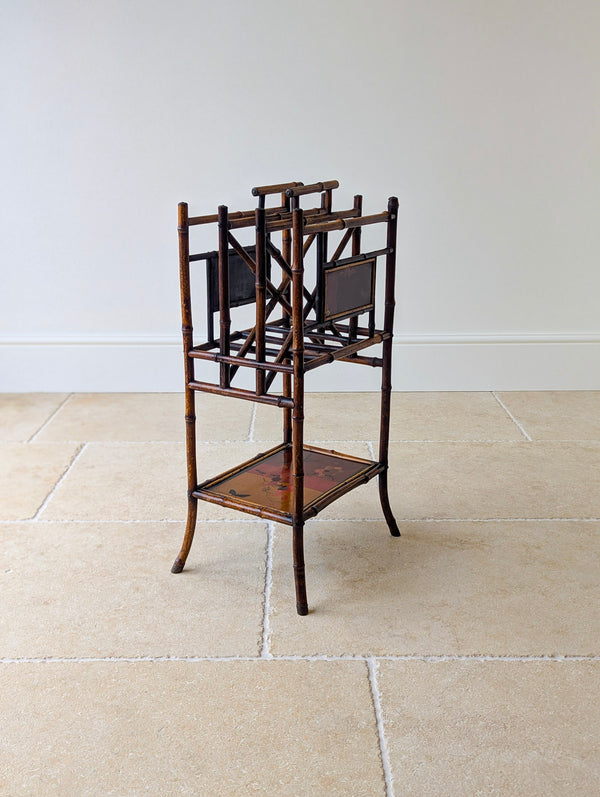 Antique Victorian Aesthetic Movement Bamboo Canterbury c.1890