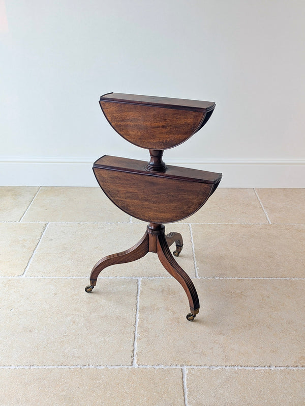 Antique Regency Mahogany Drop-Leaf Dumb Waiter c.1820
