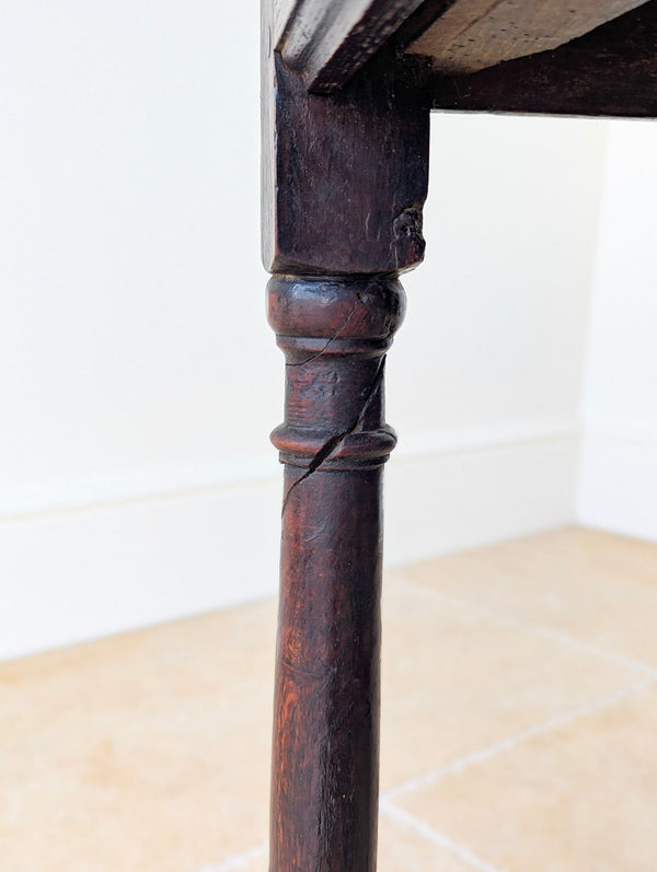 Antique William & Mary Oak Side Table c.1690