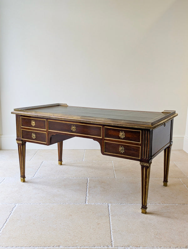 Antique Edwardian Louis XVI Style Mahogany Writing Desk by Spillman & Co. c.1910