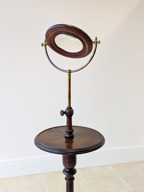 Antique Victorian Mahogany Gentleman’s Shaving Stand c.1890