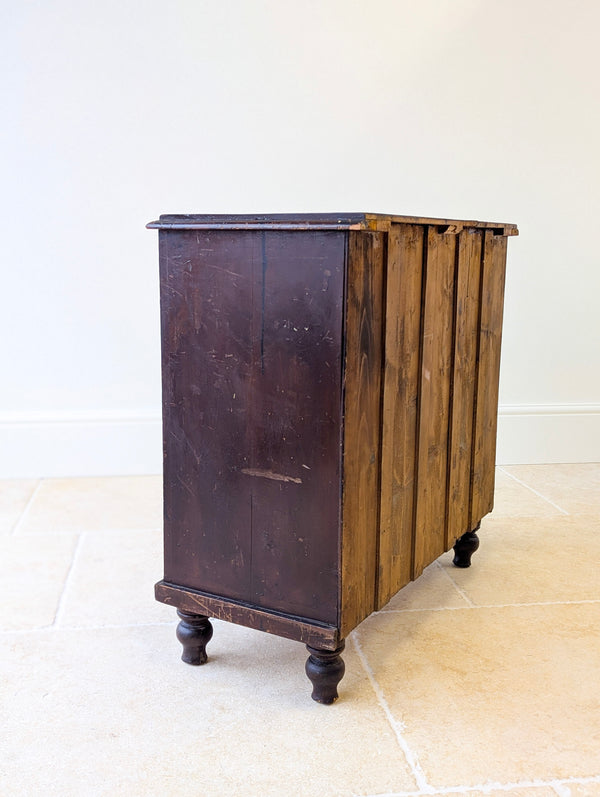 Antique Victorian Welsh Painted Pine Chest of Drawers c.1860