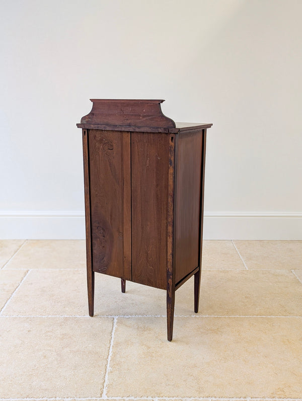 Antique Edwardian Inlaid Mahogany Glazed Display Cabinet c.1910
