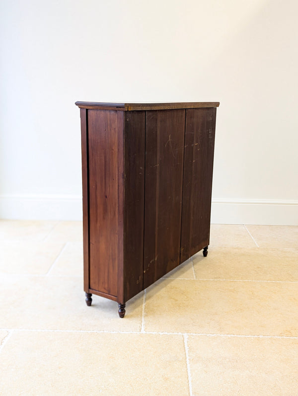 Antique Late Victorian Mahogany Open Bookcase c.1890