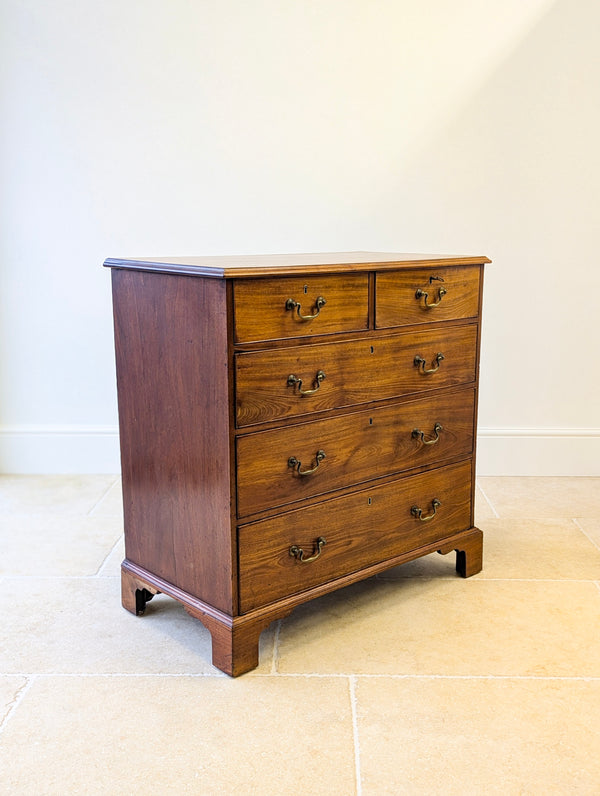Antique Late Georgian Satin Birch Chest of Drawers c.1810