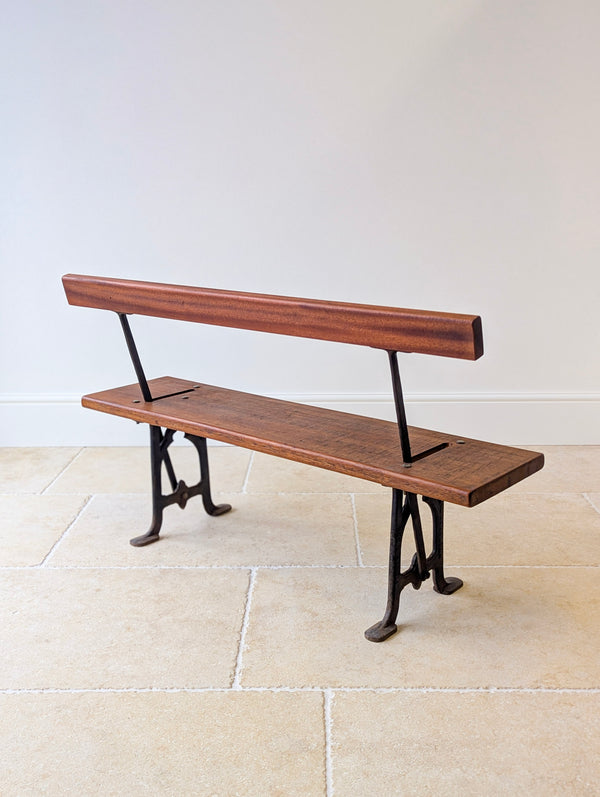 Antique Victorian Reversible Tram Bench by Fisher & Son c.1890