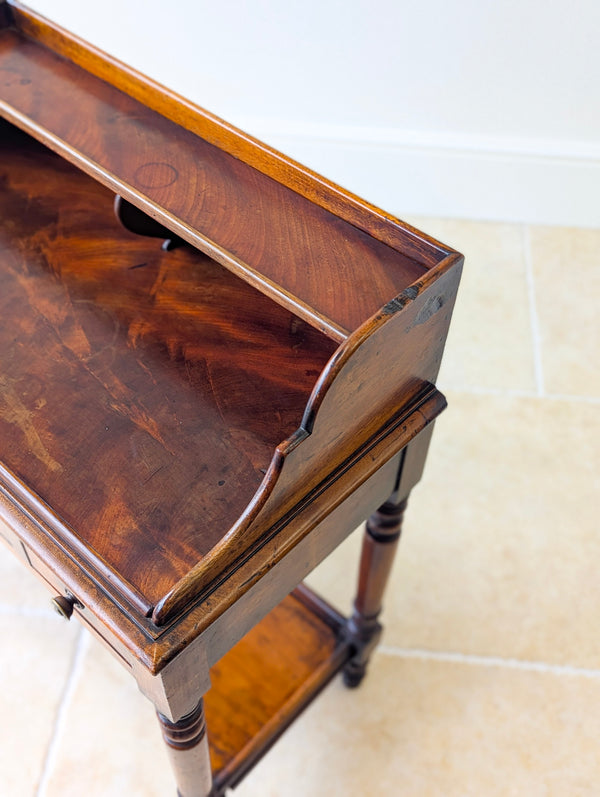 Antique Victorian Walnut Small Writing Table c.1890