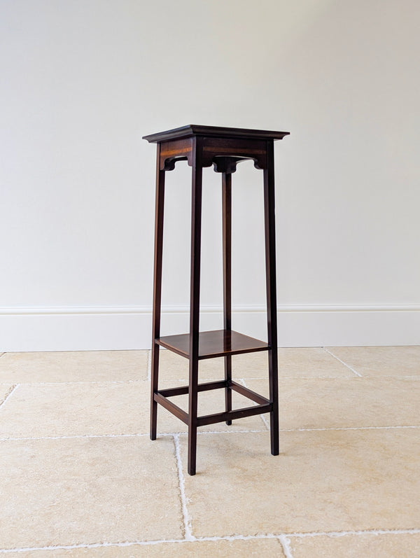 Antique Edwardian Mahogany Plant Stand c.1910