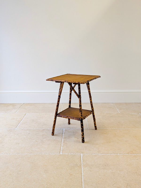 Antique Victorian Bamboo Occasional Table c.1890