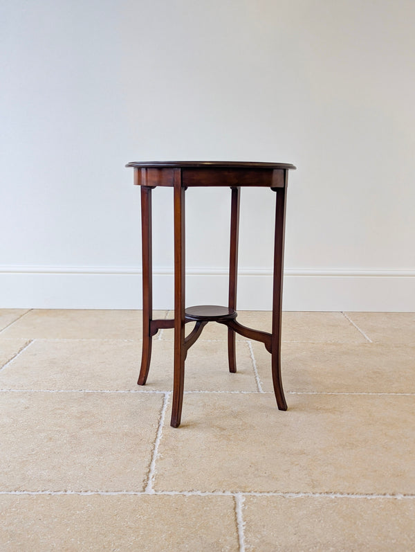 Antique Edwardian Mahogany Circular Occasional Table c.1905