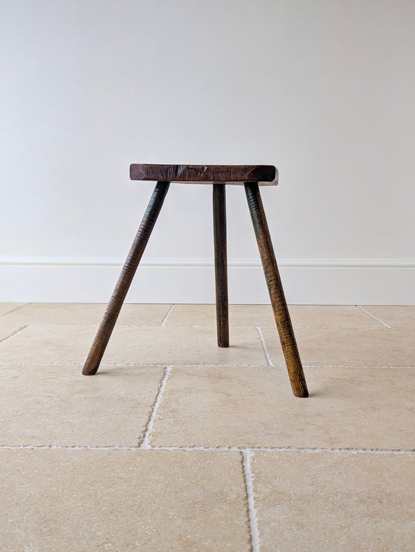 Antique Victorian Elm & Ash Cutler’s Stool c.1850