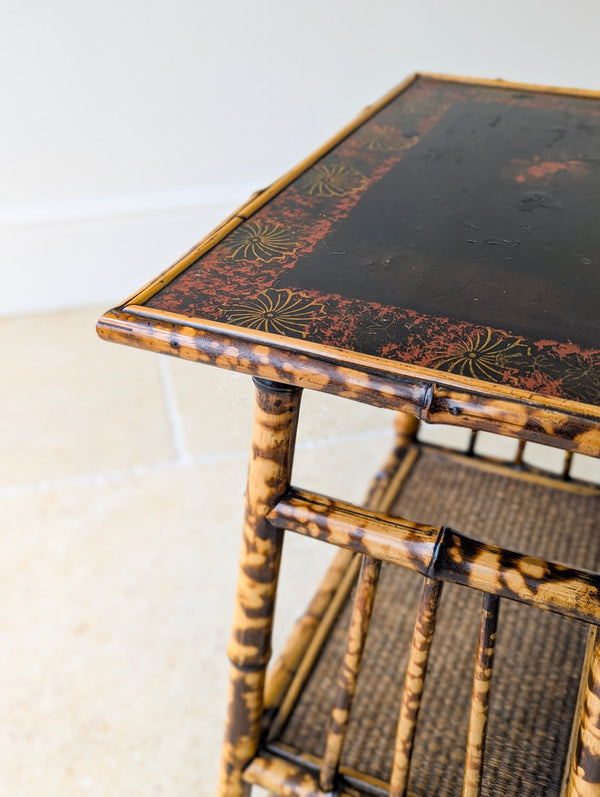 Antique Victorian Bamboo Occasional Table c.1890