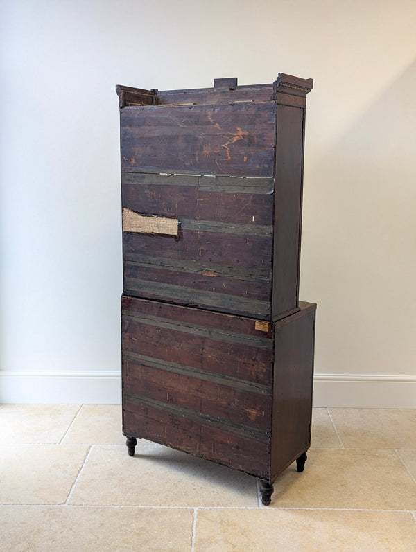 Antique Georgian Mahogany Bookcase Cabinet c.1800